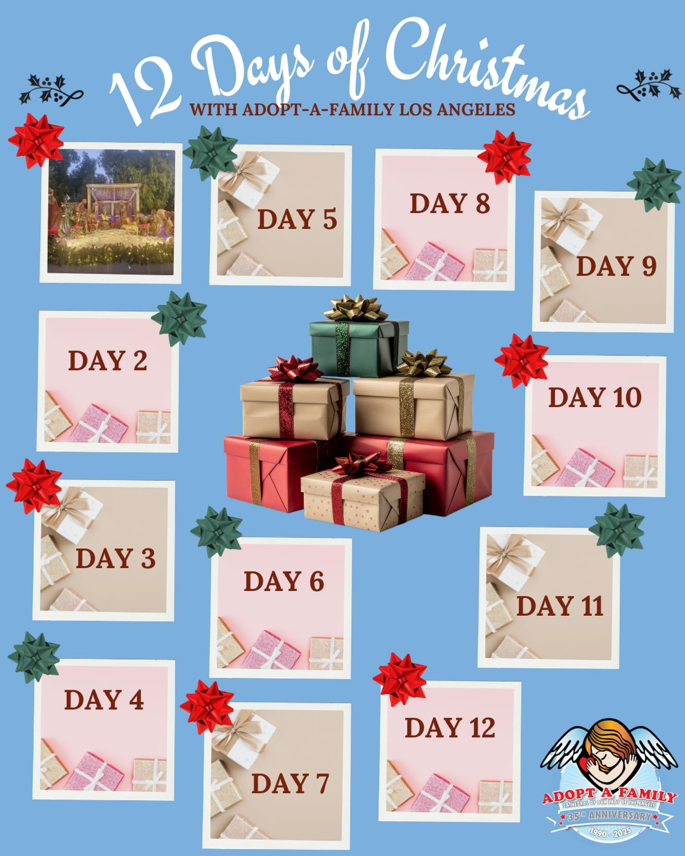 The birth of Jesus is a joyous occasion for all of us. Let’s celebrate Christmas season together and keep sharing the love and hope Jesus brings. Check back daily for our special ‘12 Days of Christmas’ series! 🙏🏽🎄#12daysofchristmas #ChristmaswithAAF #Jesus #Adoptafamilyla