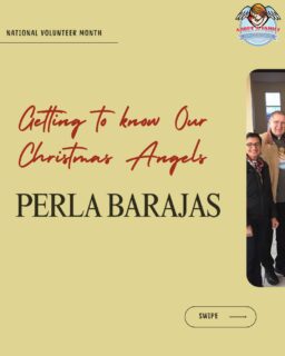 Meet our Christmas Angel: Perla Barajas! 
 
Perhaps Perla has interviewed your family & gotten your wish list or maybe you’ve joined Perla and other volunteers at our centers/parishes. Since 2015 - she has been part of our program & has helped connect us with the LA County General Hospital! We thank Perla for her commitment to uplifting our community. Swipe to see what’s her special AAF anecdote. 
 
#MeetOurVolunteer #AdoptAFamily #NationalVolunteerMonth #VolunteerAppreciation #ChristmasAngels